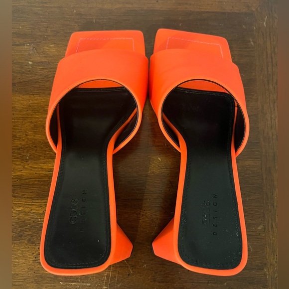 ASOS Women's Vibrant Orange Mules SIZE 5 - Picture 6 of 8